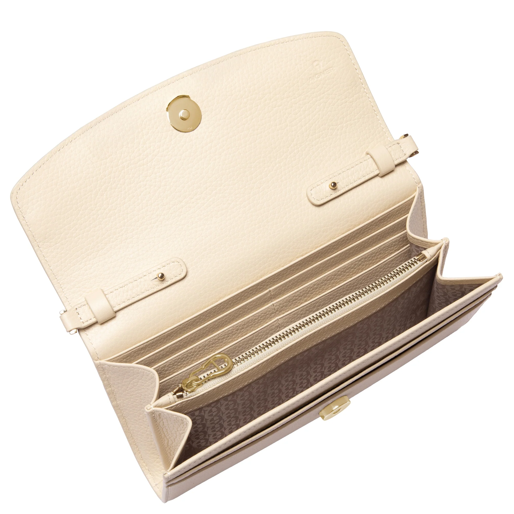 Aigner Cavallo Wallet on Strap - Umhängetasche/Geldbörse 6cc 21 cm (macadamia white) - Image 3