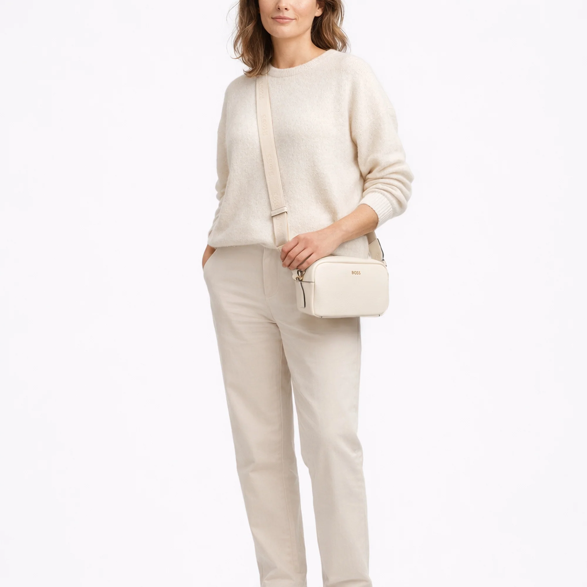 BOSS Women Sandy - Umhängetasche 20 cm (open white) - Image 8