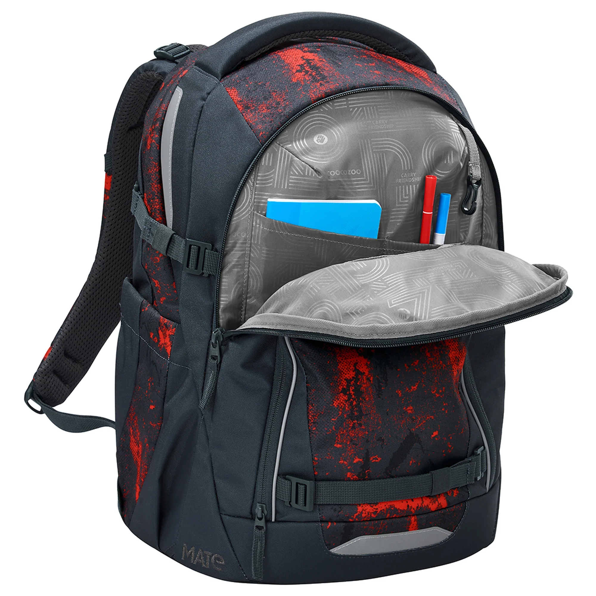 Coocazoo Mate - Schulrucksack 44 cm (Broken Black) - Image 5