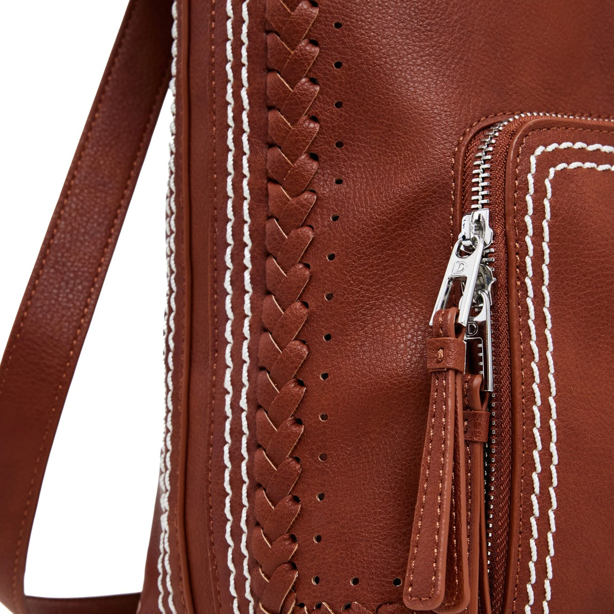 Desigual Trama Pretoria - Rucksack 36 cm (camel) - Image 5
