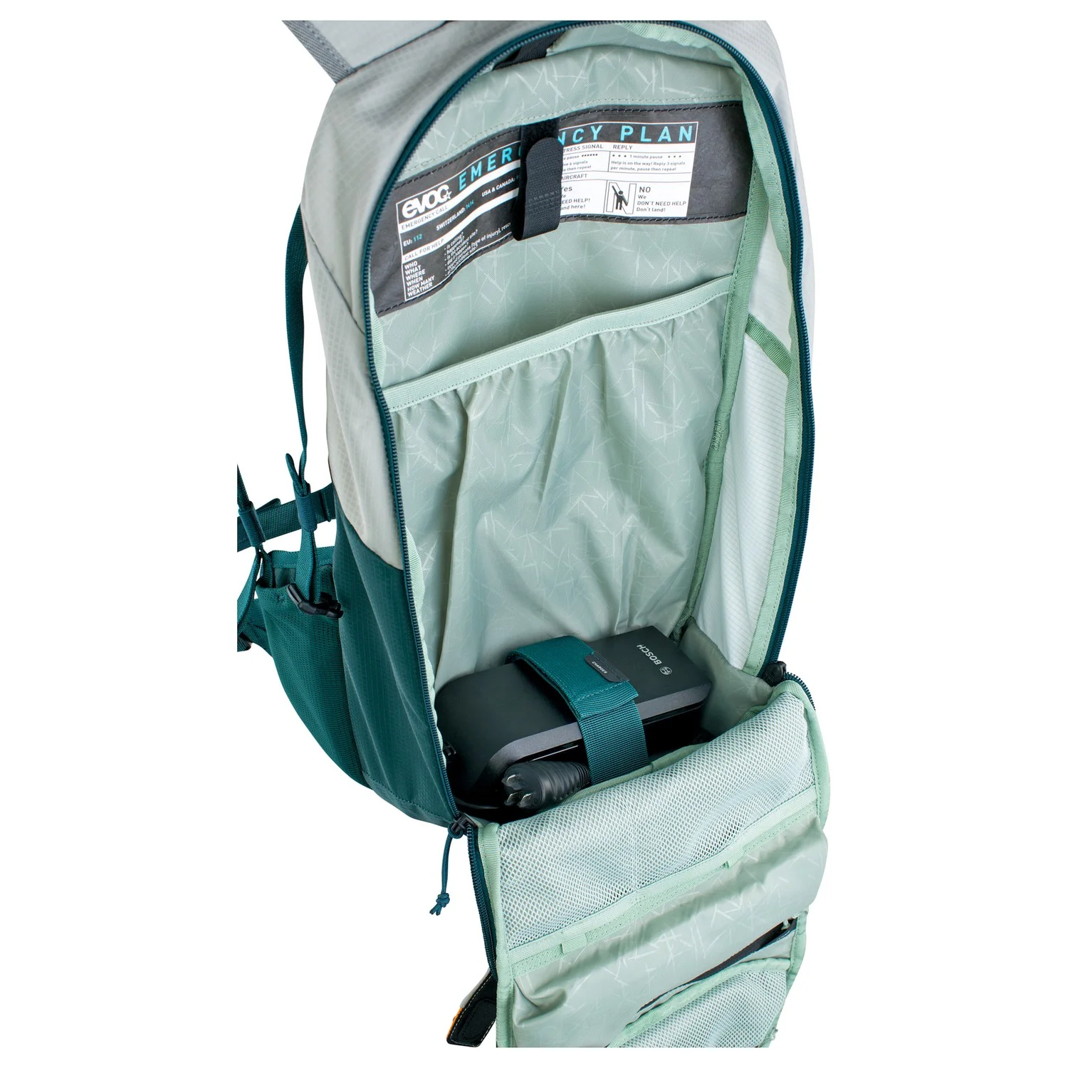 Evoc E-Ride 12 - Fahrradrucksack 47 cm (stone/petrol) - Image 7