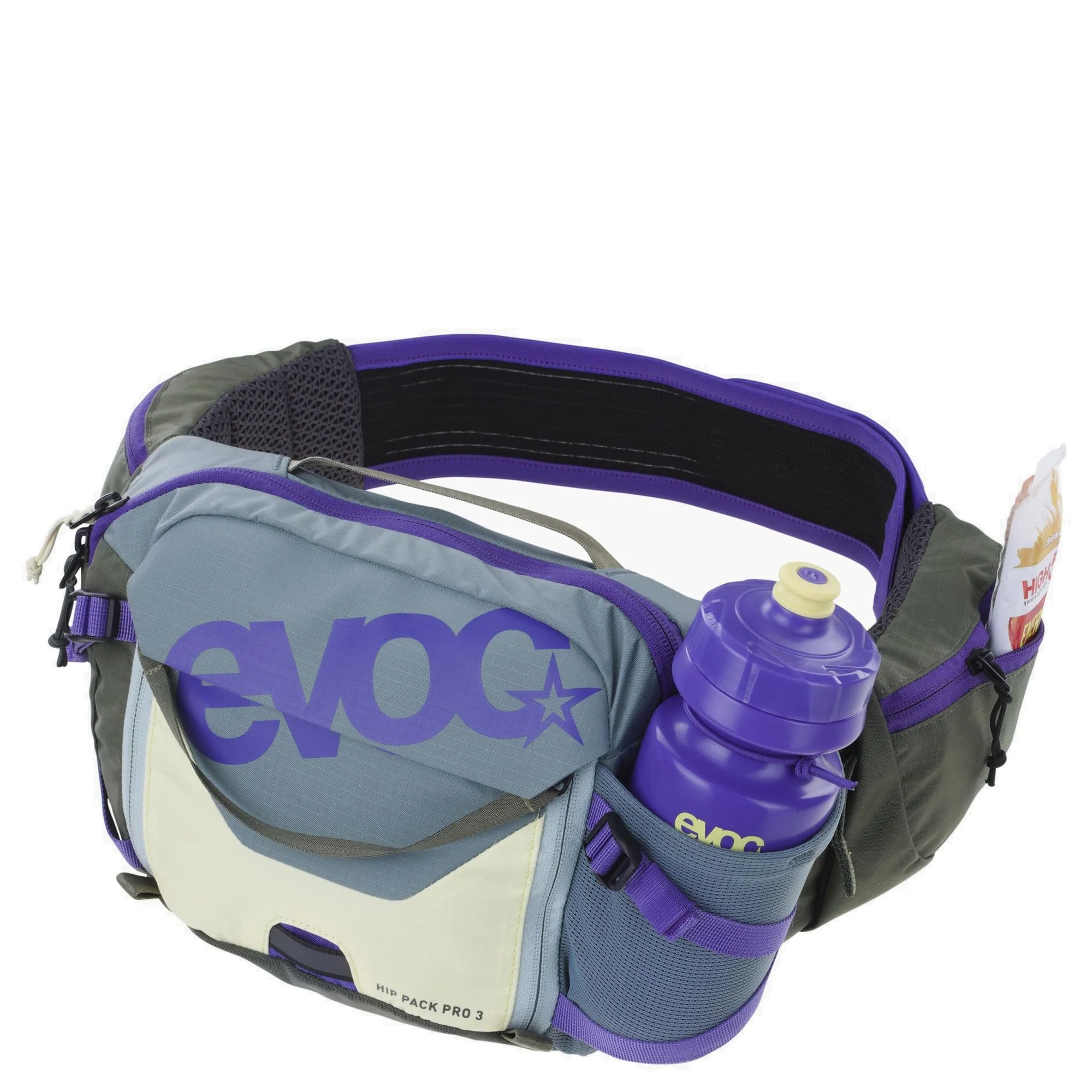 Evoc Hip Pack Pro 3 Hydration 1.5L - Gürteltasche 28 cm (steel/violet/dark olive) - Image 3
