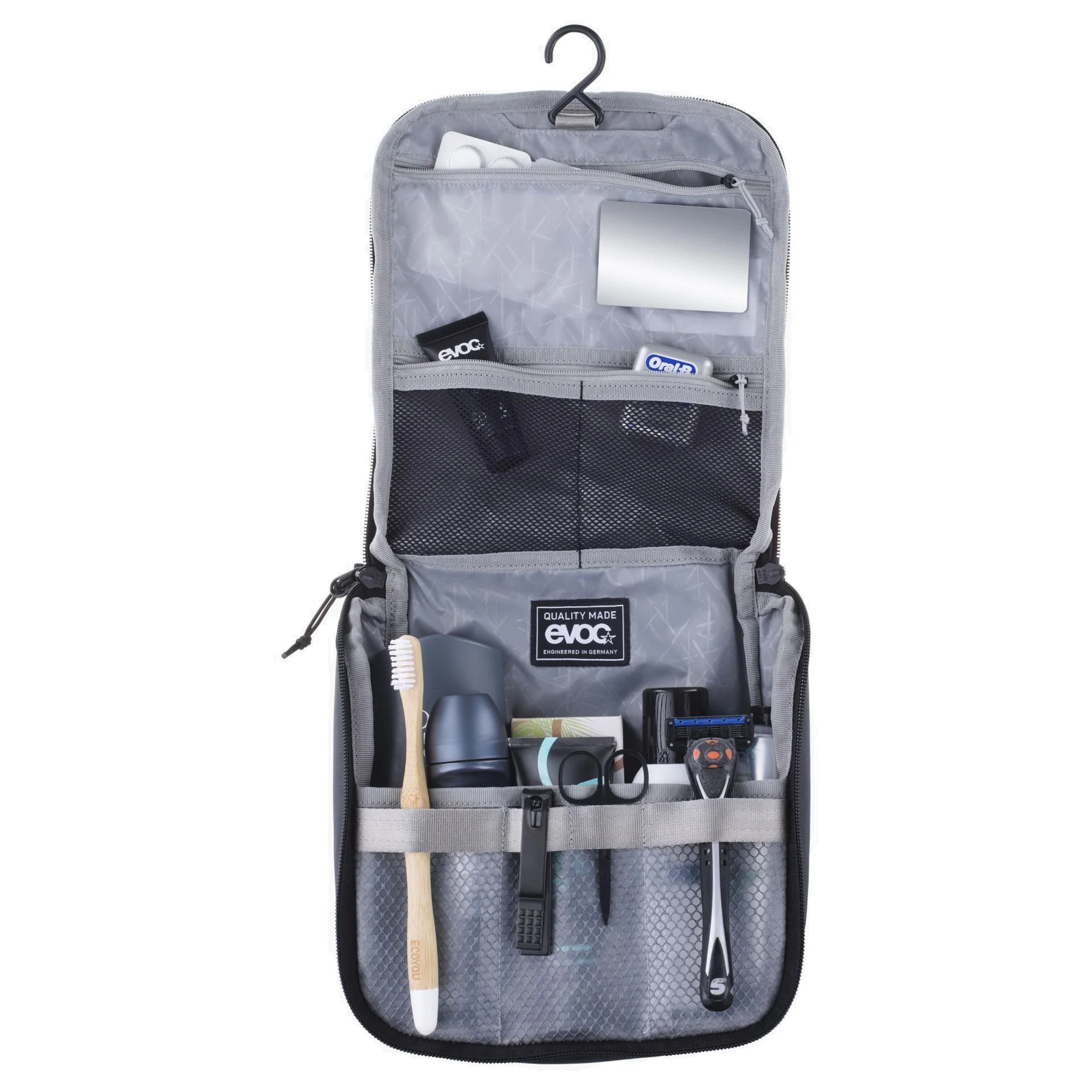 Evoc Wash Bag - Kulturbeutel 25 cm (carbon grey-black) - Image 3