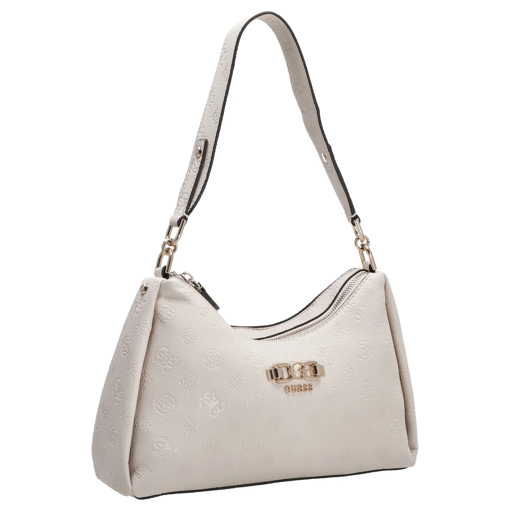 Guess Anise Double Zip - Schultertasche 28.5 cm (stone logo) - Image 5