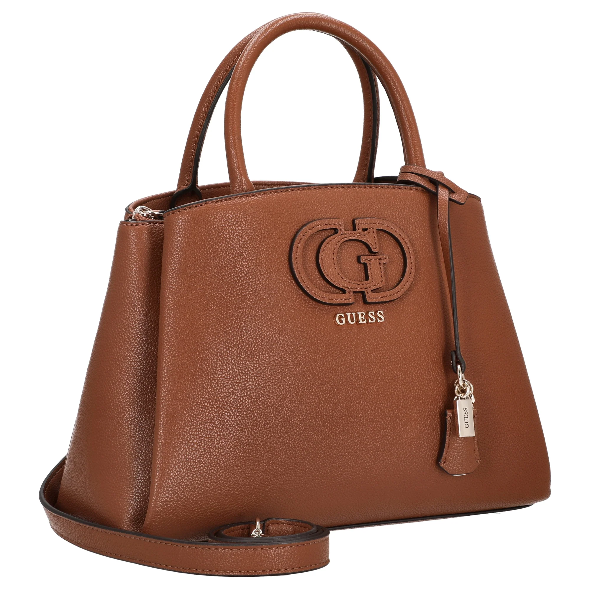 Guess Isola 3 Comp Satchel - Henkeltasche 30 cm (cognac) - Image 5