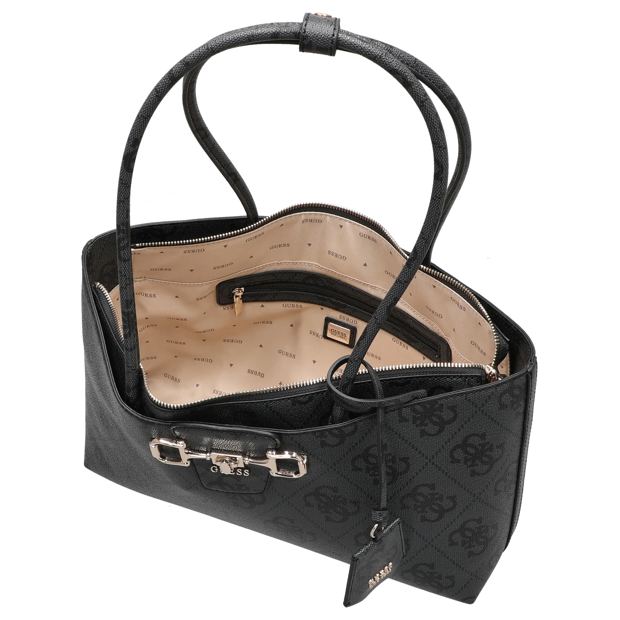Guess Janie Logo - Shopper (coal logo) - Image 6