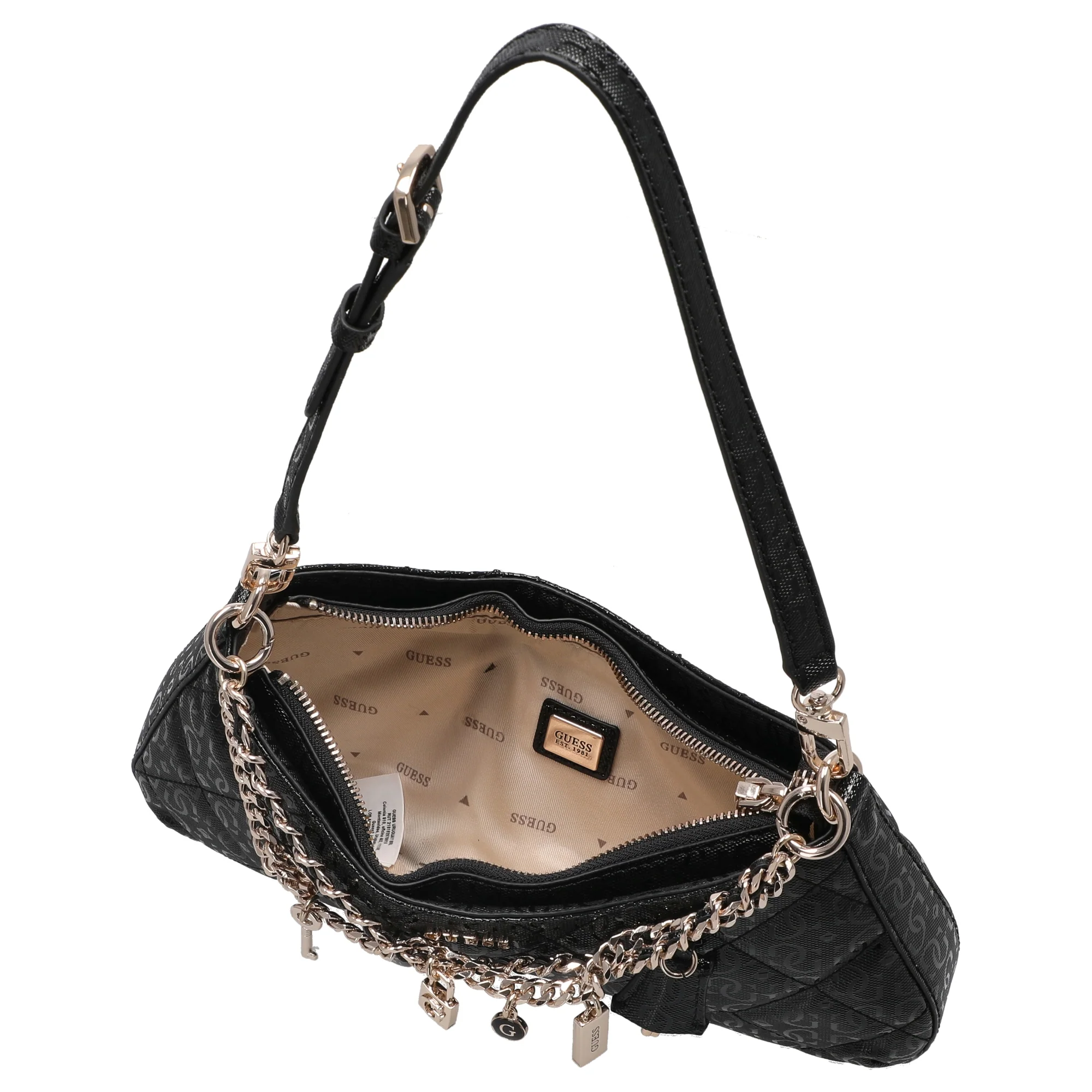 Guess Libby - Schultertasche 30 cm (black) - Image 6