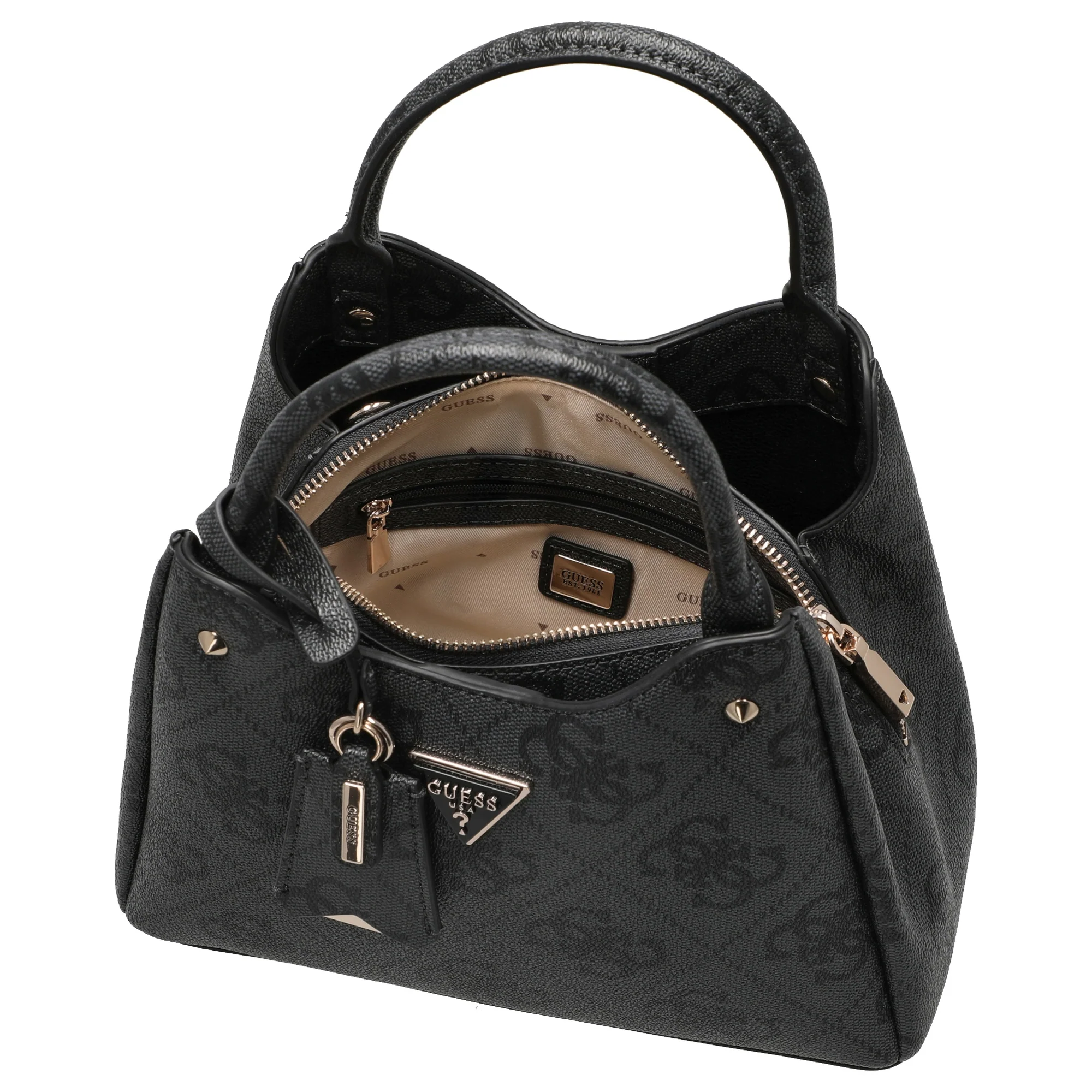 Guess Meridian ll - Henkeltasche 21 cm (coal logo) - Image 6