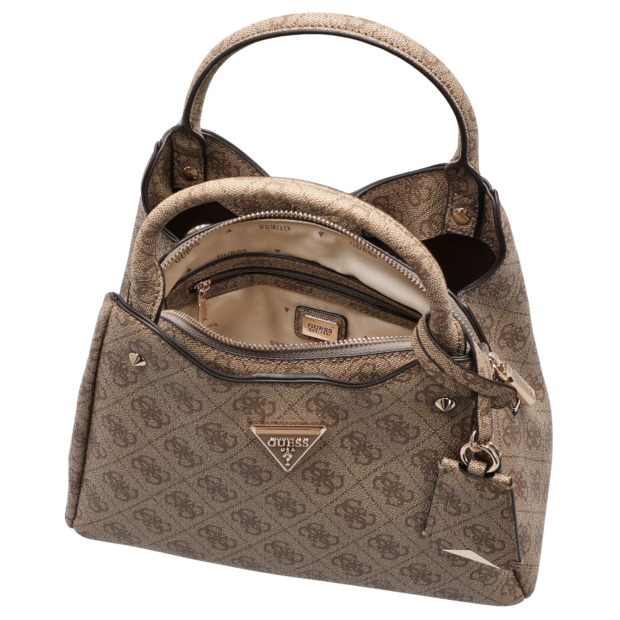 Guess Meridian ll - Henkeltasche 29 cm (latte logo) - Image 6