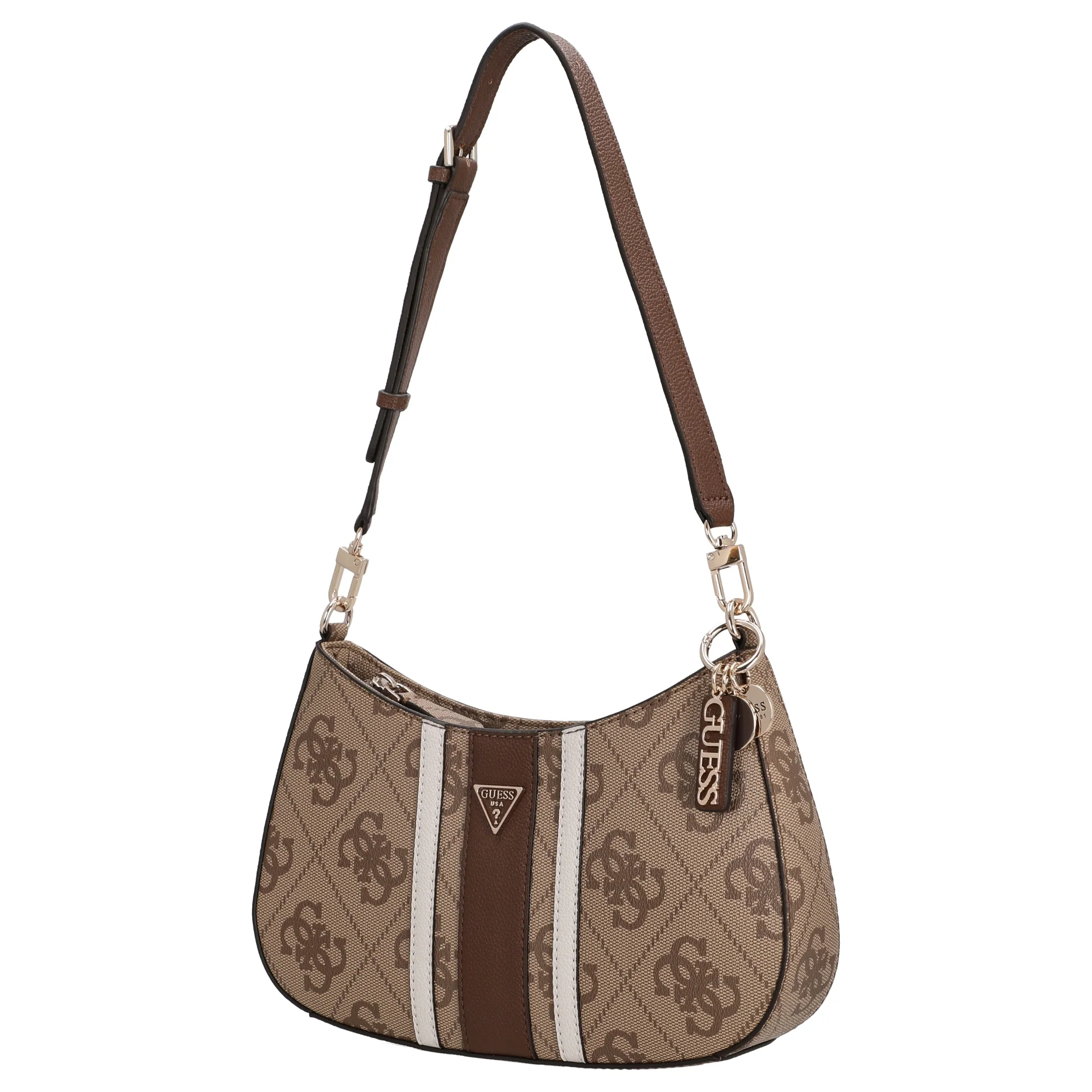 Guess Noelle ll Top Zip - Schultertasche 29 cm (latte logo/brown) - Image 2