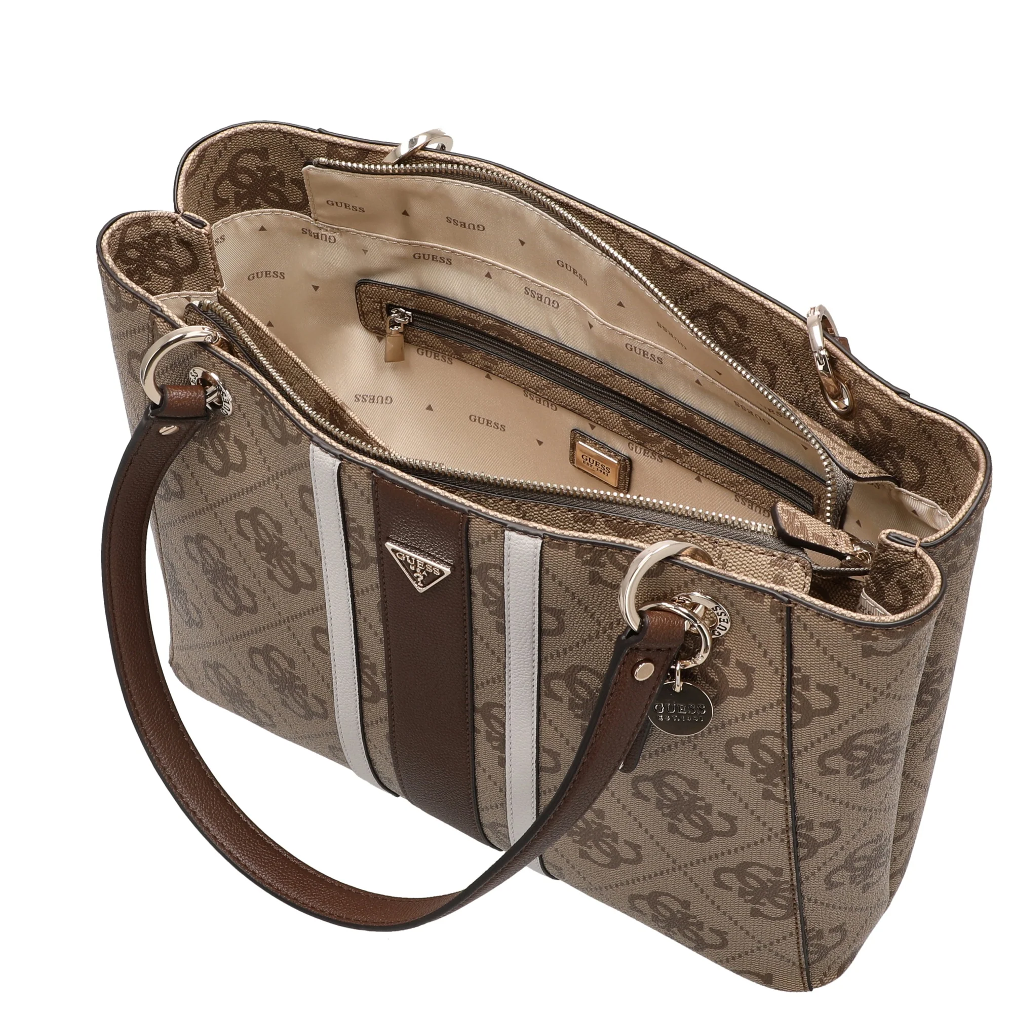 Guess Noelle ll Tote - Shopper 37 cm (latte logo/brown) - Image 6