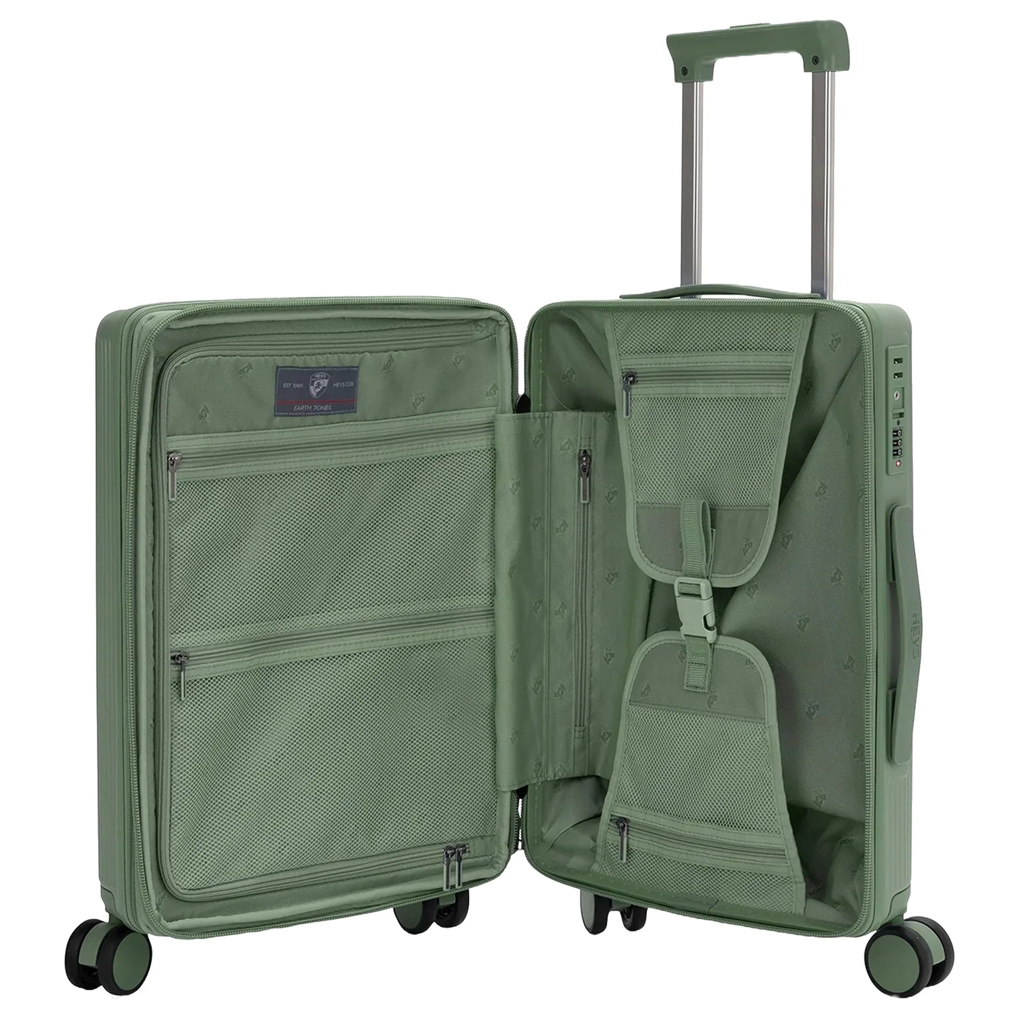 Heys Earth Tones - 4-Rollen-Kabinentrolley S 53 cm erw. (moss) - Image 5