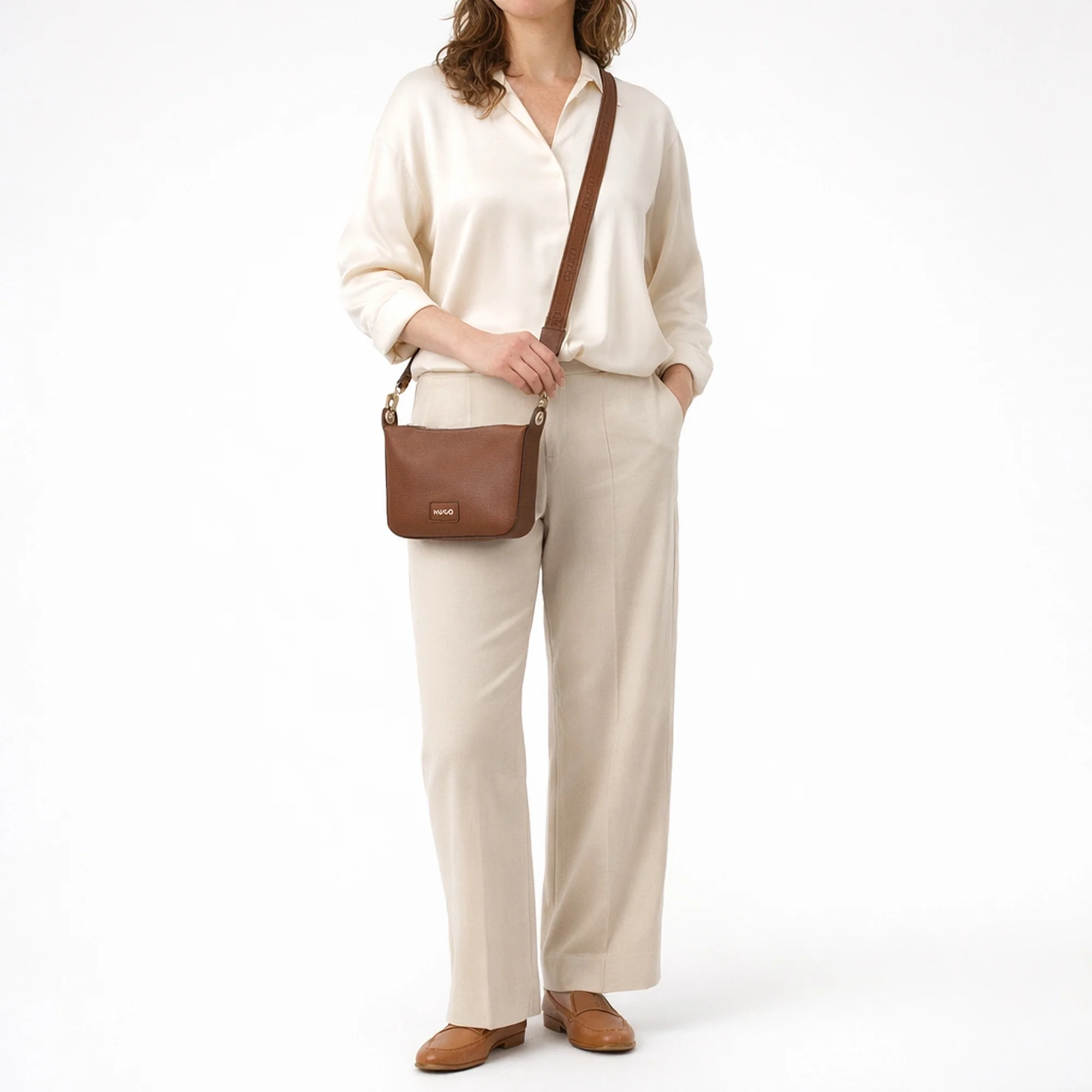 HUGO Orin - Umhängetasche 26 cm (medium brown) - Image 8