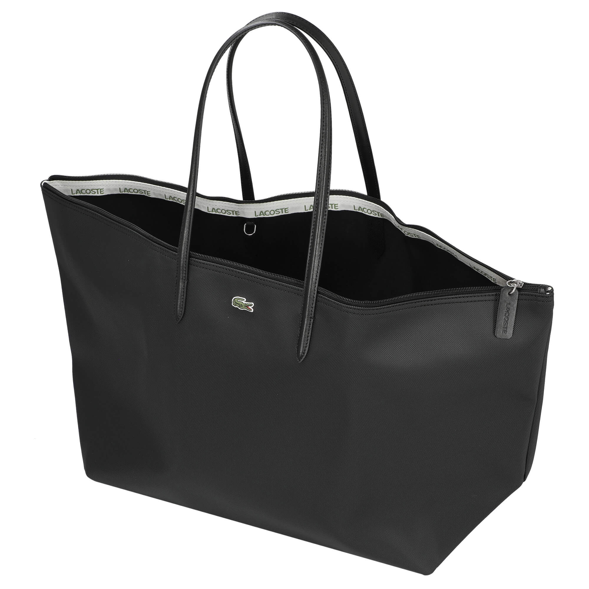 Lacoste L12.12 Concept - Shopper XXL 15" 43 cm (noir) - Image 6
