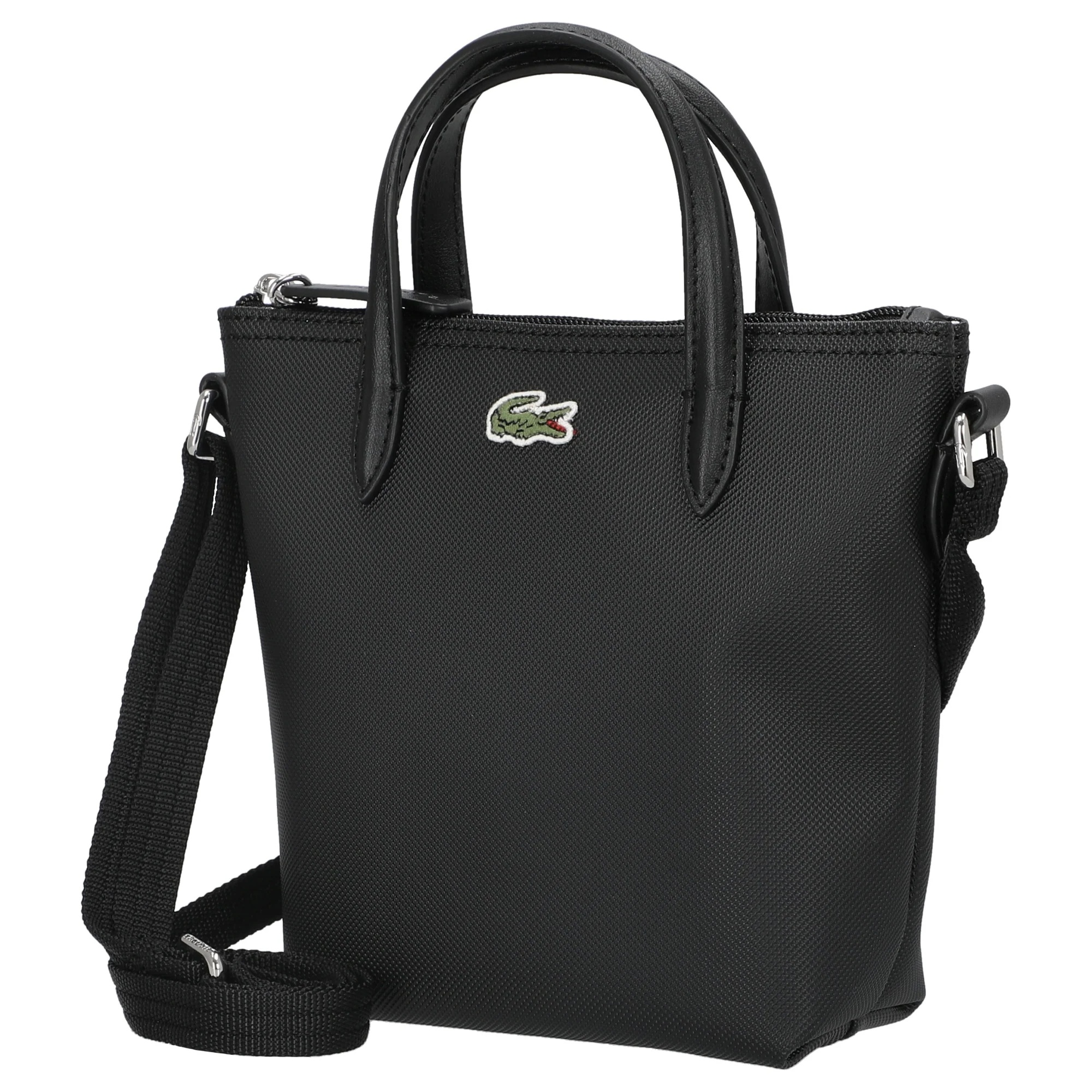 Lacoste Mini-Tote L.12.12 Concept - Henkeltasche 18 cm (black) - Image 2