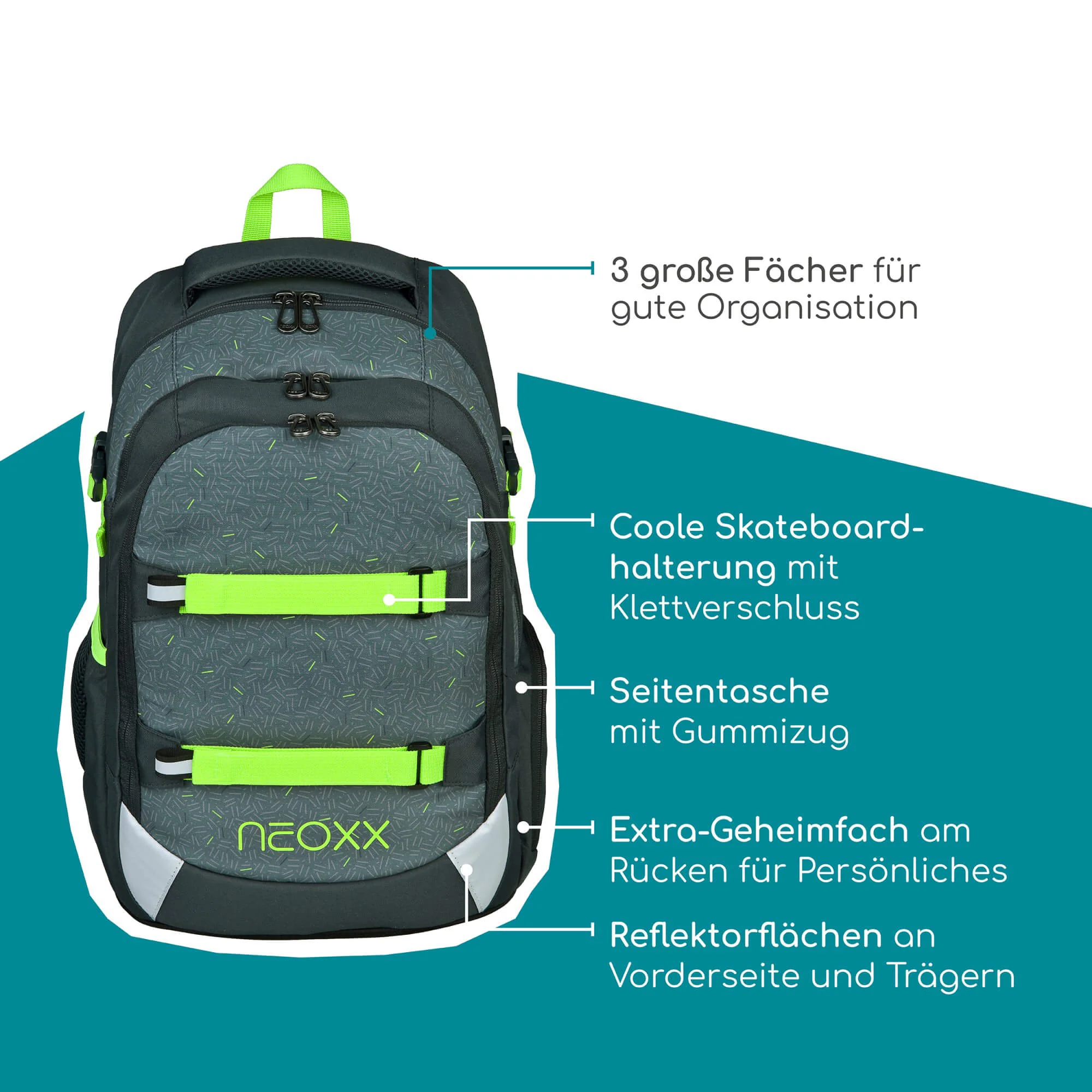 Neoxx ACTIVE PRO - Schulrucksack 45.5 cm (BOOM!) - Image 8