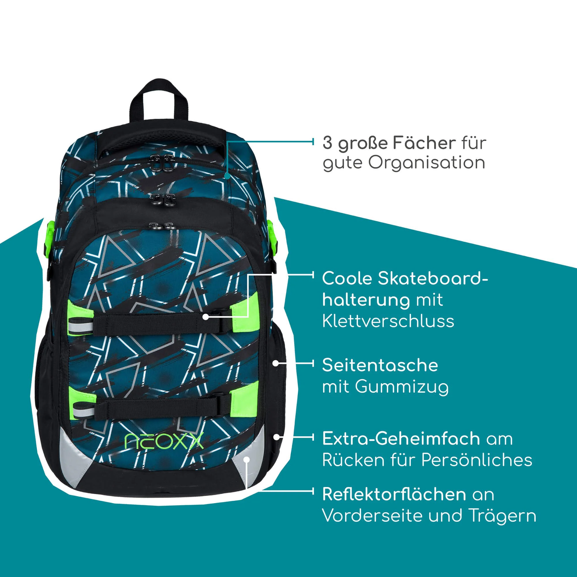 Neoxx ACTIVE PRO - Schulrucksack 45.5 cm (Flash yourself) - Image 10