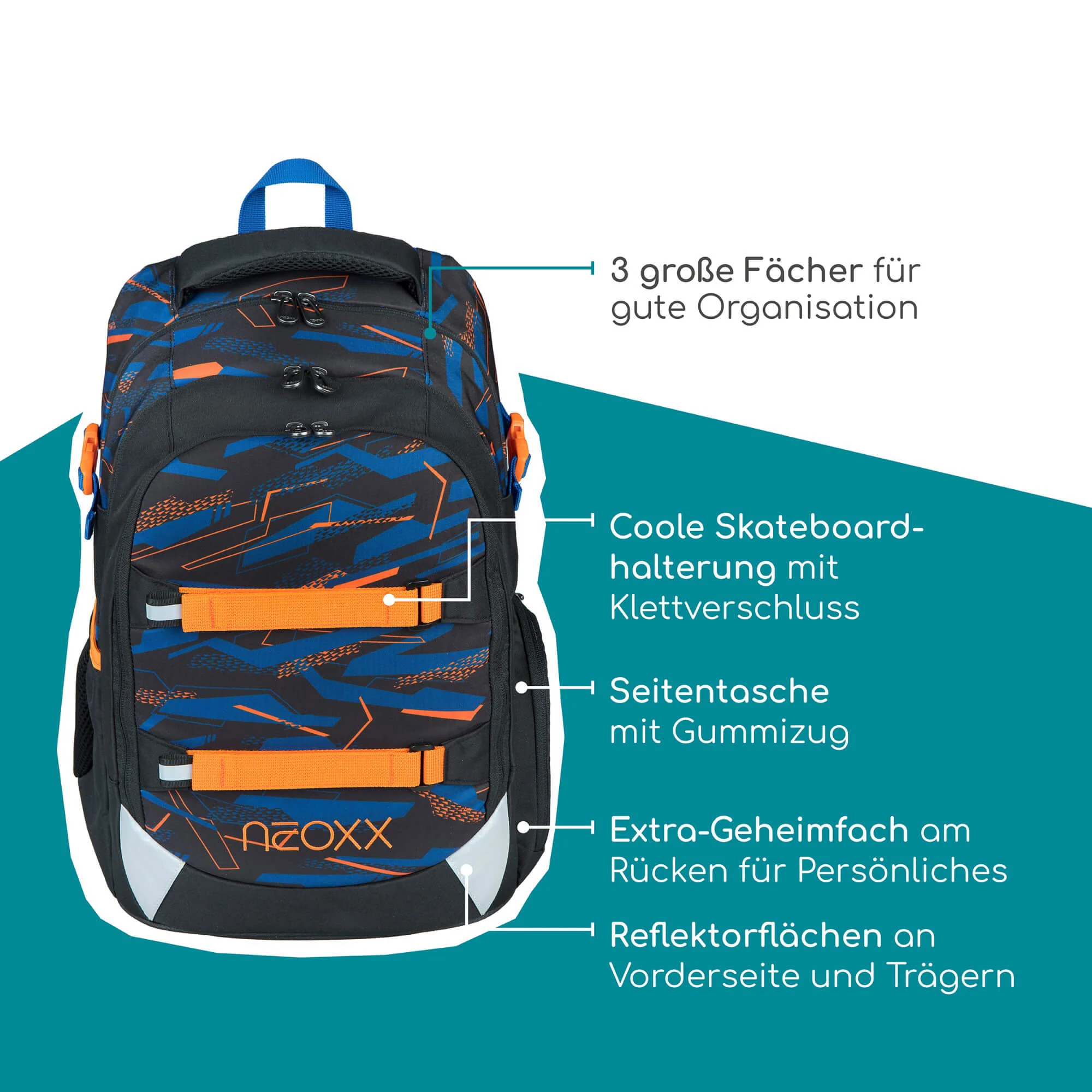 Neoxx ACTIVE PRO - Schulrucksack 45.5 cm (Streetlight Runner) - Image 10