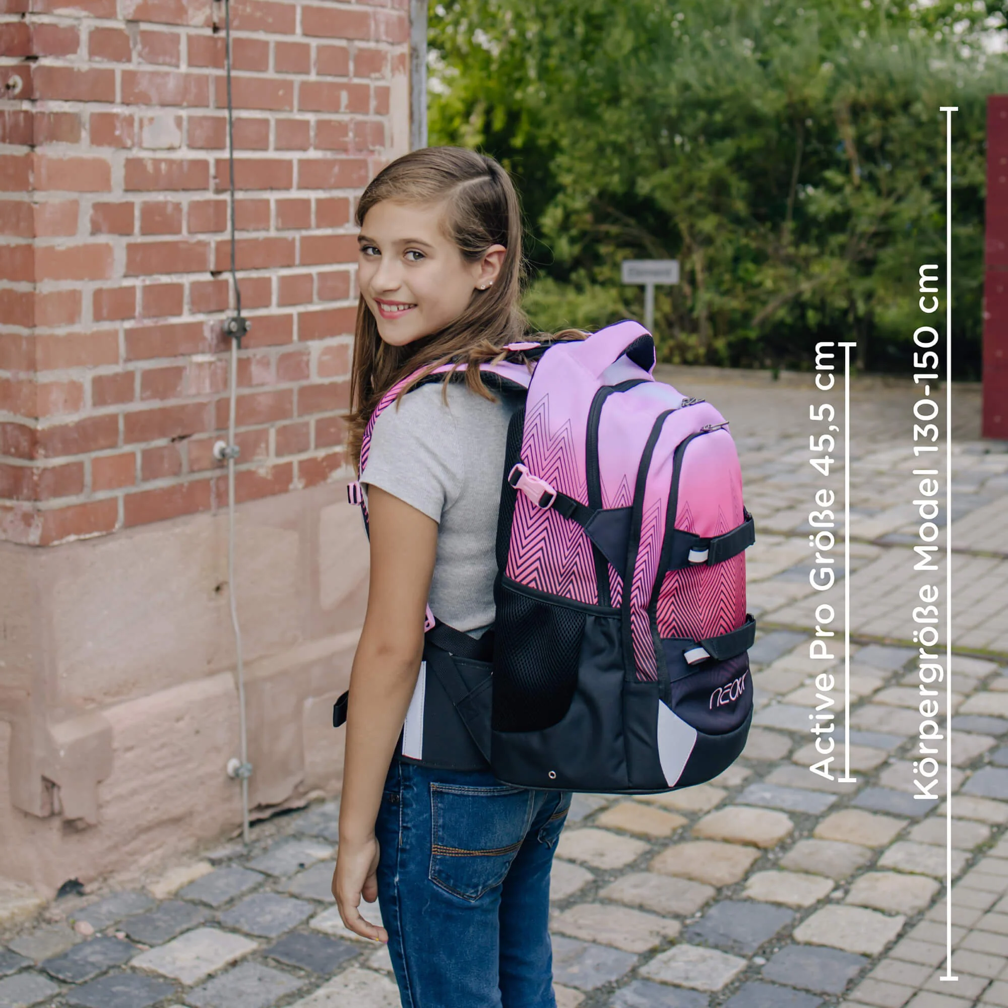 Neoxx ACTIVE PRO - Schulrucksack 45.5 cm (Sweet like sunset) - Image 12