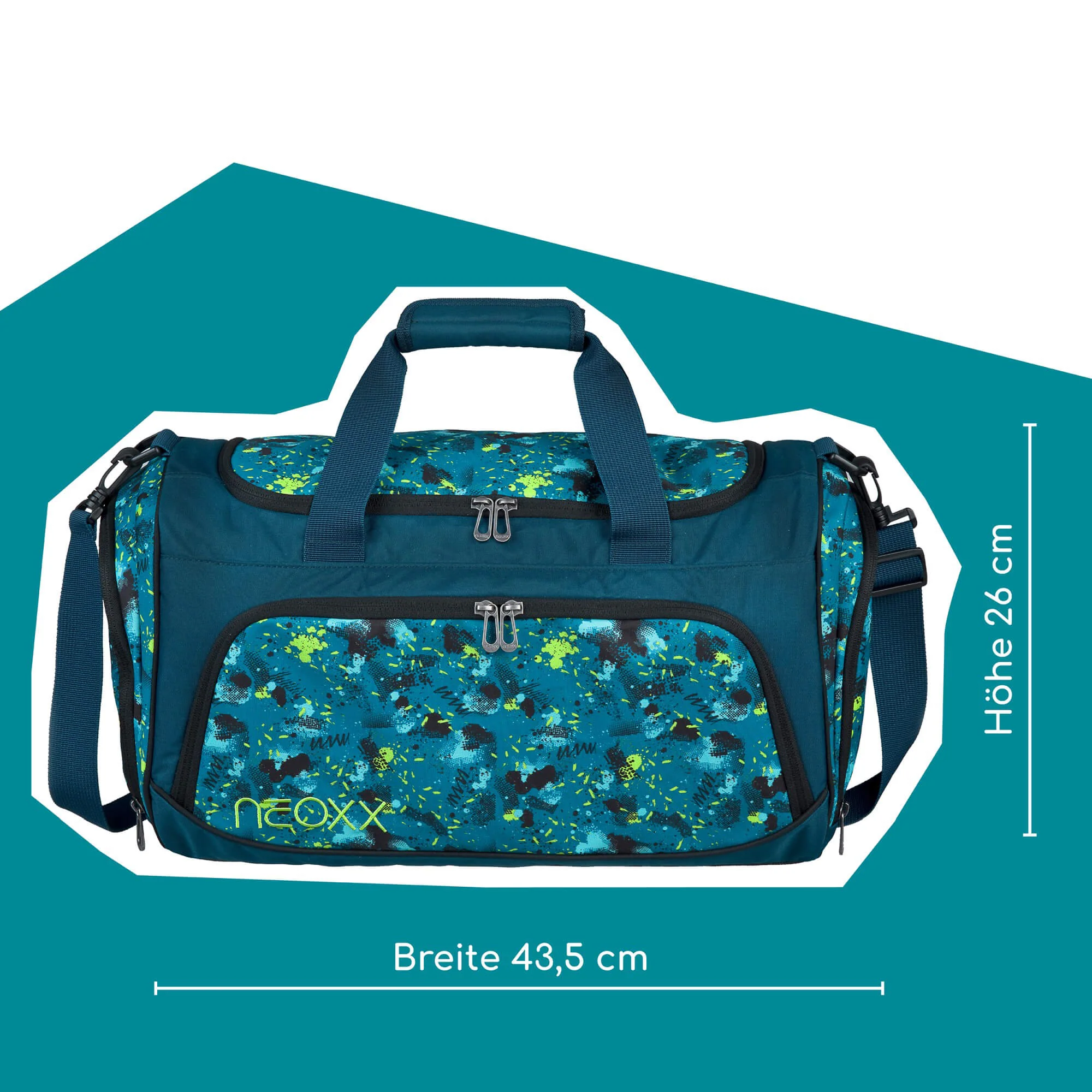 Neoxx MOVE - Sporttasche 43.5 cm (Petrol extreme) - Image 6