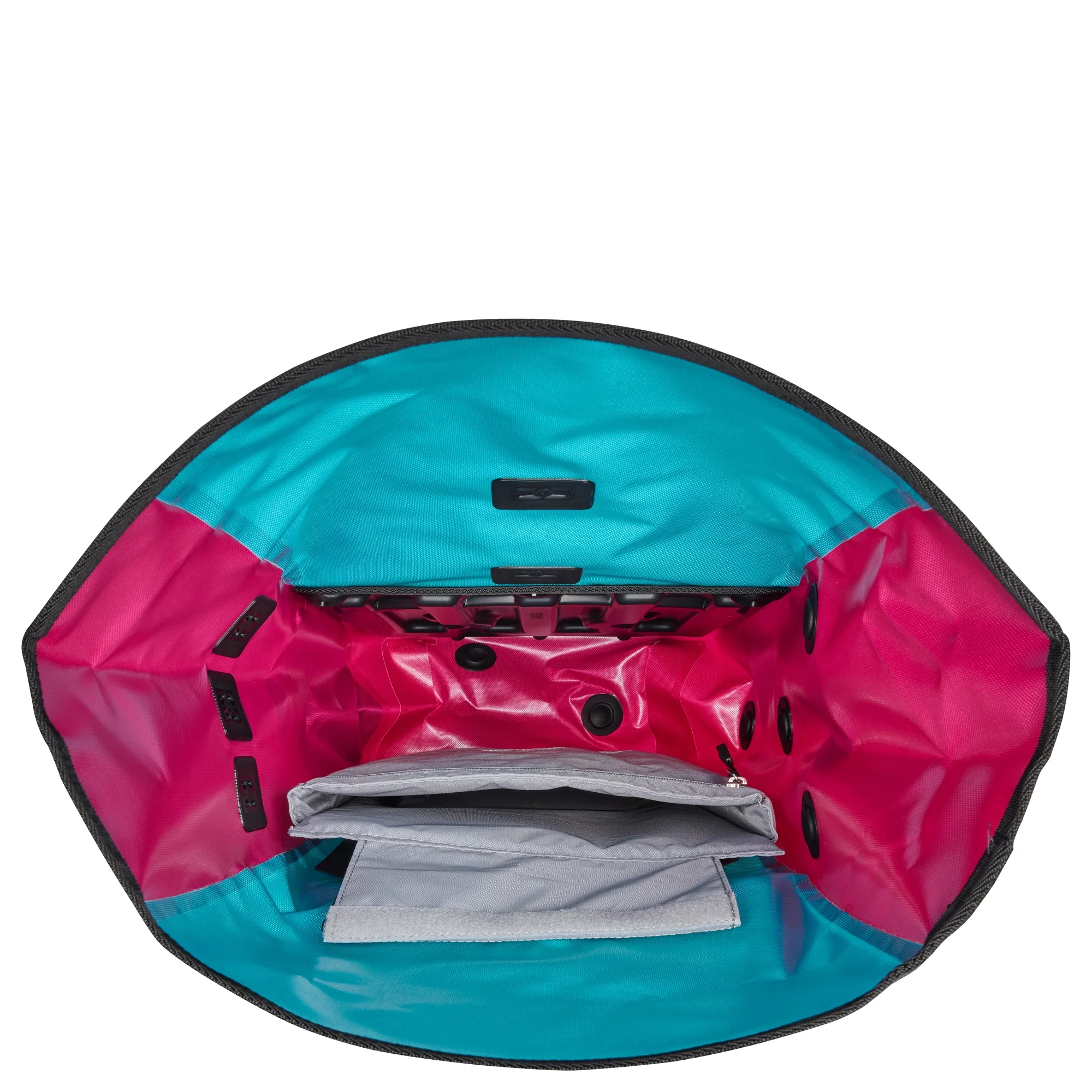 Ortlieb Vario Cyber 26 Hinterradtasche QL2.1 - Rucksack 47 cm (blue cyber pink) - Image 4