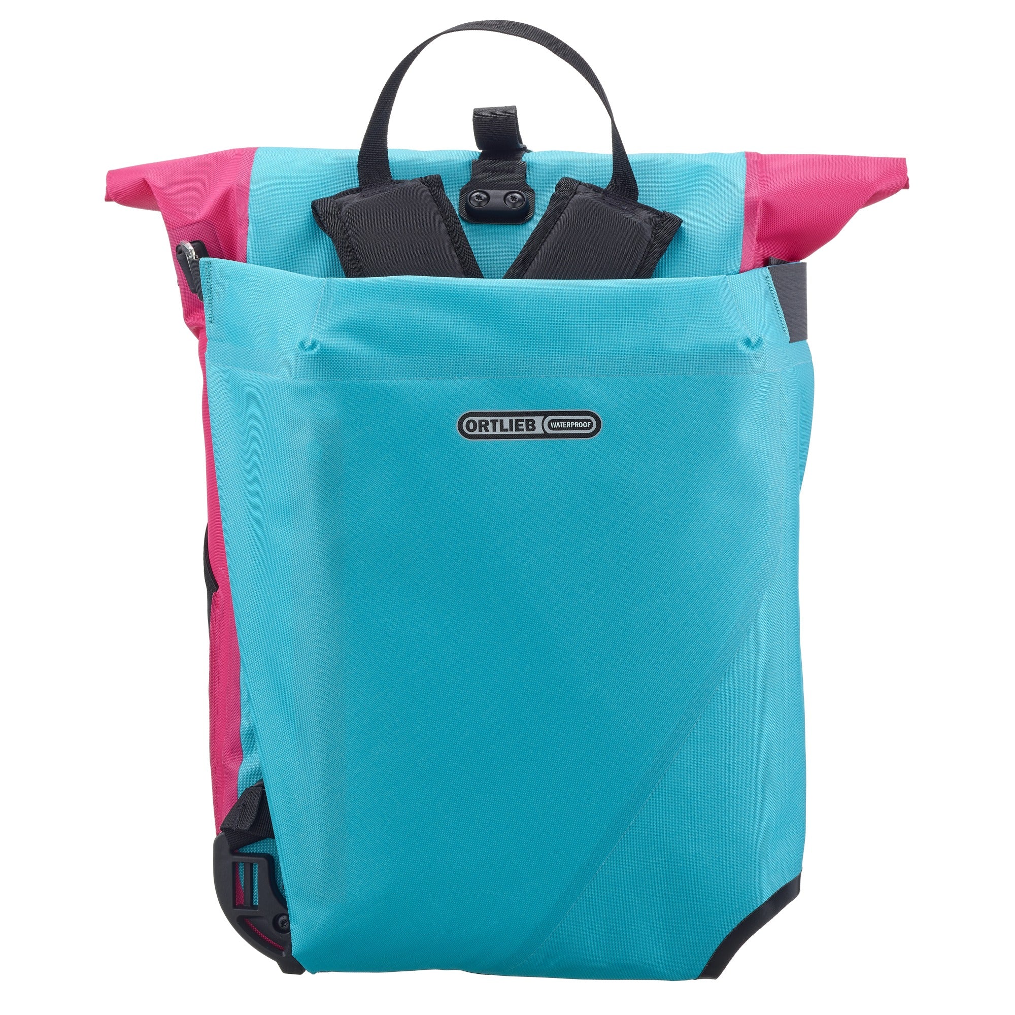 Ortlieb Vario Cyber 26 Hinterradtasche QL2.1 - Rucksack 47 cm (blue cyber pink) - Image 5