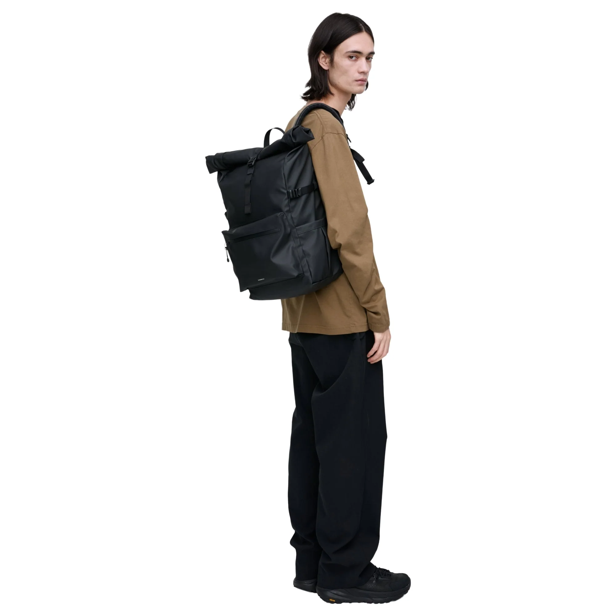 Sandqvist Stream Rolltop - Rucksack 16" 67 cm (black) - Image 8