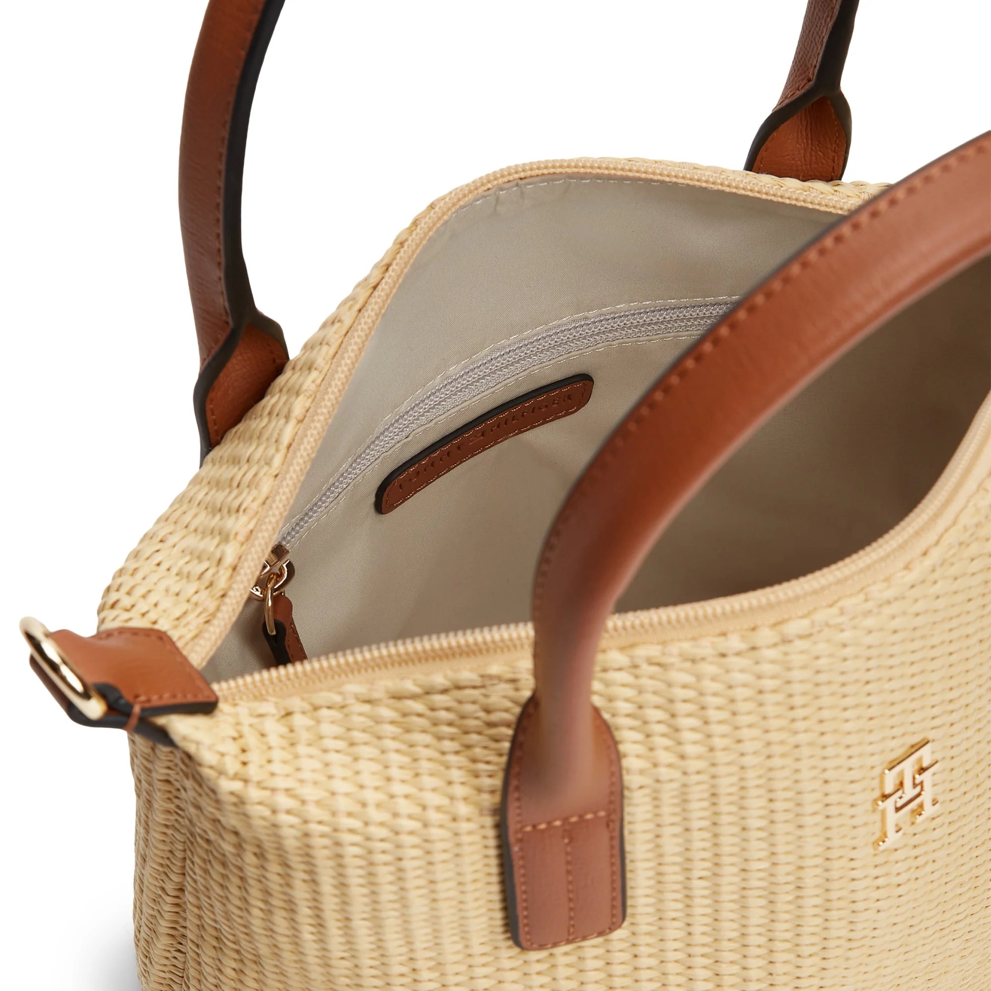 Tommy Hilfiger Popette Mini - Shopper 34 cm (natural raffia) - Image 3